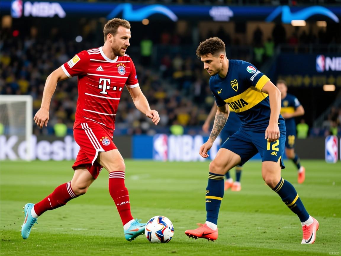 世俱杯拜仁2-1博卡提前出线，凯恩传射，穆夏拉伤退